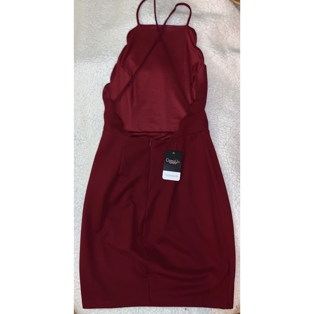 Short Red Backless Dress
